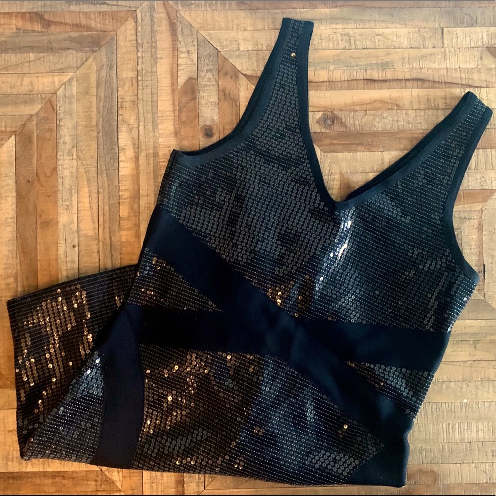 Sequin little black dress